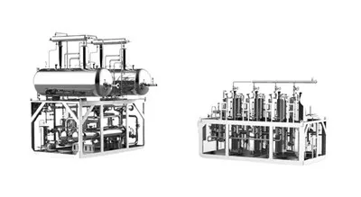 Hidrógeno por electrólisis alcalina de diseño redondo