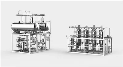 Electrólisis de producción de hidrógeno de diseño redondo